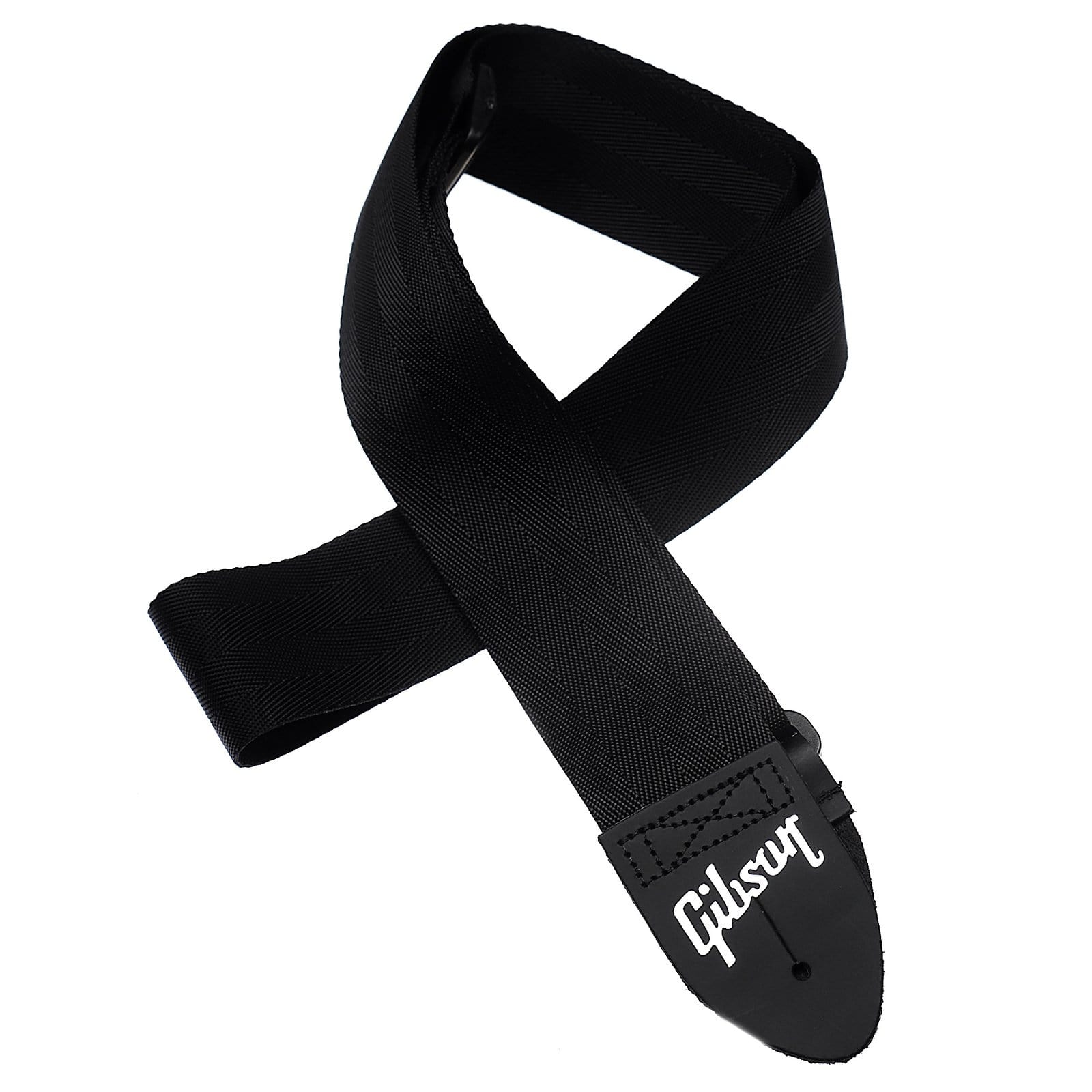 Gibson Regular Style 2" Safety Strap - Jet Black結他背帶