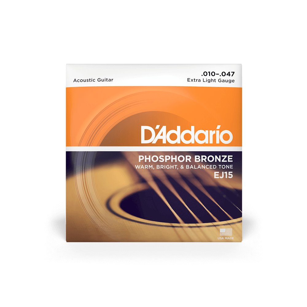 D'ADDARIO G STG EJ15 SET ACOUS PB X LITE木結他弦線