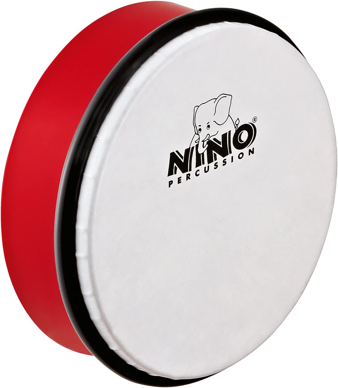 NINO4R HAND DRUM 6" W/BEATER ,RED