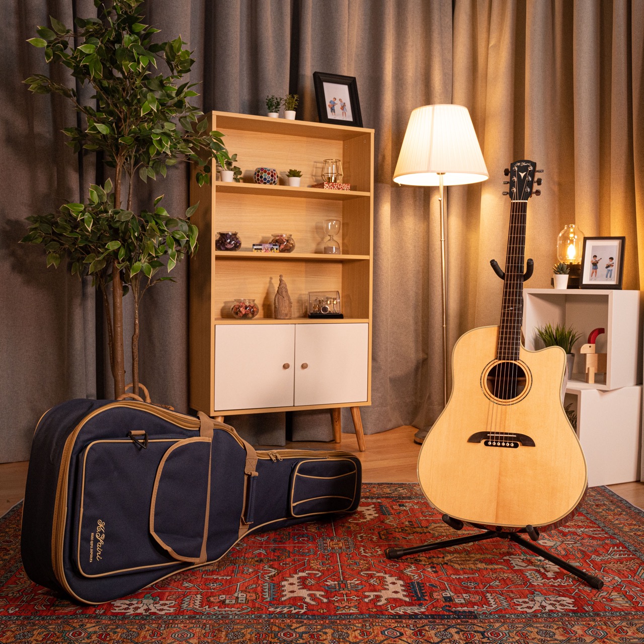 K.Yairi DY40CE Mahogany w/Bag木結他