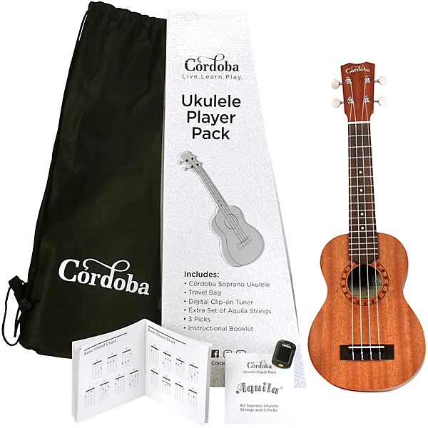 Cordoba Ukulele Player Pack Soprano連袋