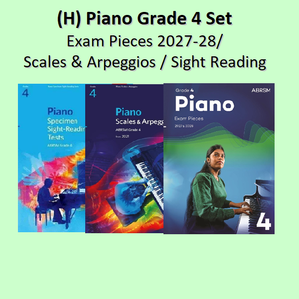 (H) Piano Exam Pieces 2027-2028 Grade 4 + Scales + Sight-Reading Set