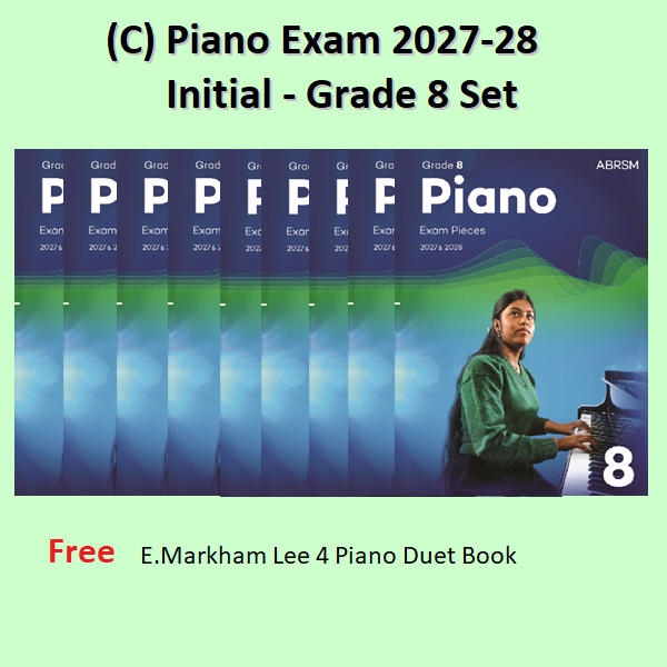 (C) Piano Exam Pieces 2027-2028 In-Grade 8+Free Piano Book